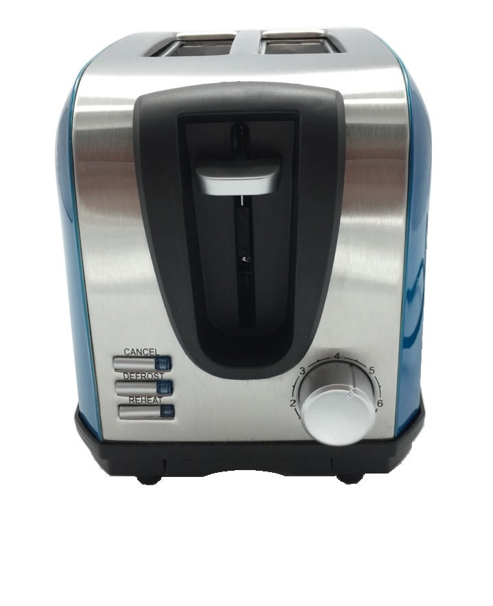 Blue 2 Slice Stainless Steel Toaster - BOS & SARINO