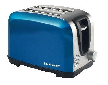 Blue 2 Slice Stainless Steel Toaster - BOS & SARINO